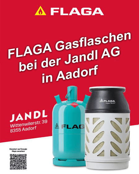 Flaga Gasflaschen bei JANDL AG in Aadorf