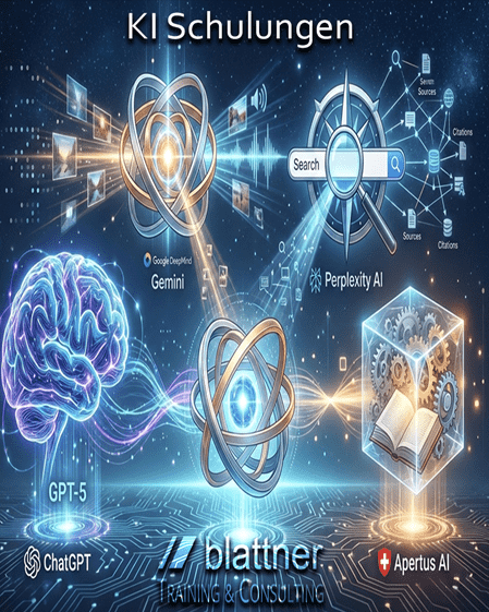 KI verstehen. KI nutzen. KI gewinnbringend einsetzen. Blattner Training & Consulting bietet praxisnahe KI-Schulungen für jedes Bedürfnis