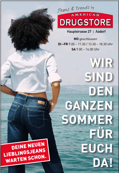 American Drugstore - Wir sind den ganzen Sommer für Euch da!